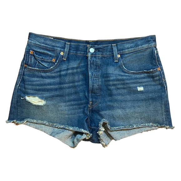 Levi's Pants - Levi's 501 Shorts Size 32 Button Fly High Rise Cut Off Denim